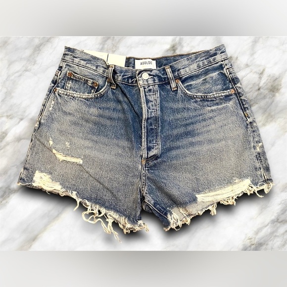 Agolde Pants - NWT Agolde Dee Vintage High Rise Denim Jean Shorts